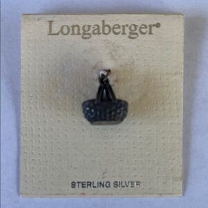 Longaberger Sterling Silver Basket Pendant